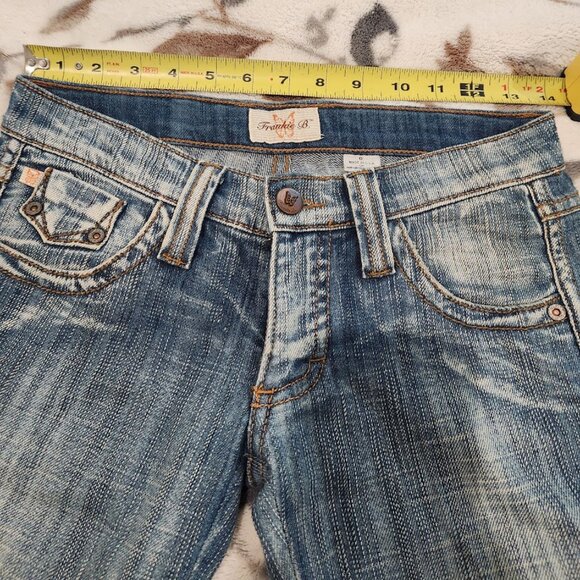 Vintage Frankie B Jeans with Butterfly Embroidered Pockets in Size 0 - Picture 2 of 8